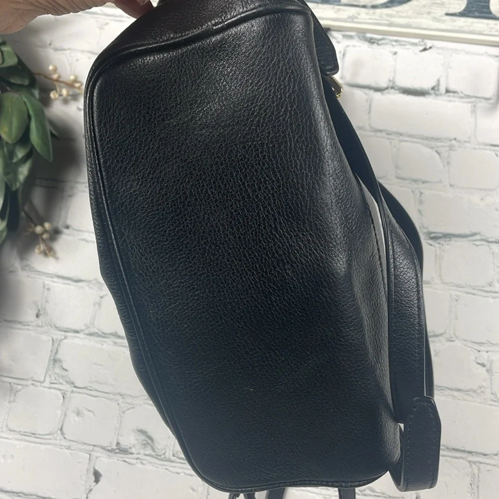 MICHAEL KORS Black Pebbled Leather Small Rhea Backpack - Picture 7 of 11
